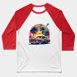 Low Rider On L.A. Street - Dusk Sunset 2 Baseball T-Shirt